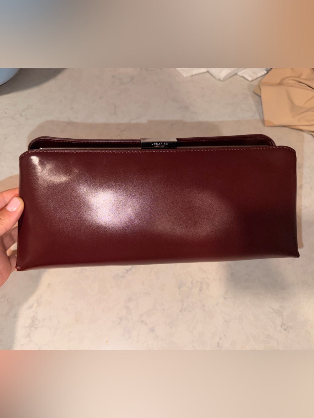 Verafied Burgundy Éclair Bag - Picture 2 of 10